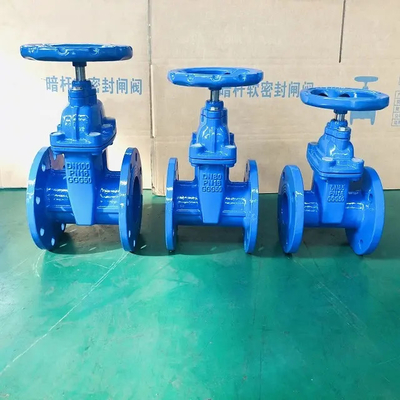 Dichtungs-Gummi-Seat-Schieber-niedrige Temperatur Ggg50 100mm Roheisen-4inch weicher