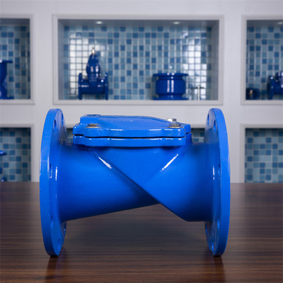 Duktiles Eisen Gummi-Seat Rückschlagventil-Prallplatte, die Flansch Wasser-Gasöl SFCV QT450 beendet