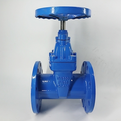 Kundengerechte Schleuse Ggg50 Pn16 flanschte das elastische betriebene Seat-Schieber-Handrad