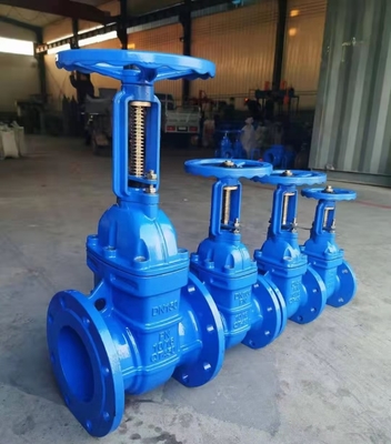 QT400 Flansch-Schieber des Roheisen-Form-Stahl-PN10 Dn50 für Wasser-mehrfache Farbe