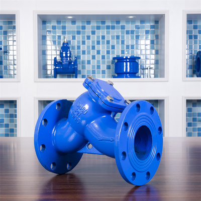 LÄRM flanschte duktile Art Sieb-Filter Pn16 Roheisen-Y blaues Trinkwasser